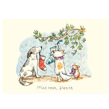 XM143-Two Bad Mice-Mine Next, Please-Xmas Card