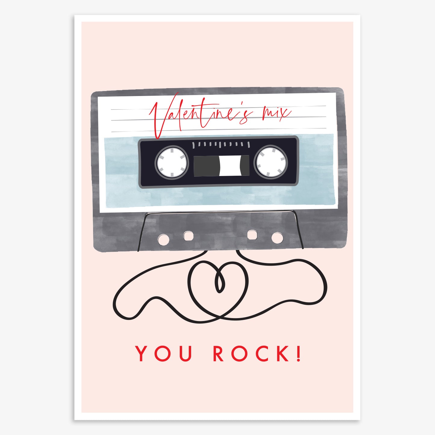 VLD011-Think of Me-You Rock -Card-Vday