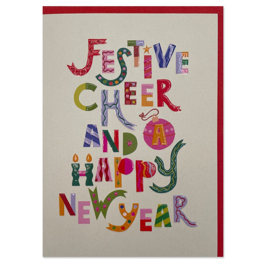 HPS042-Raspberry Blossom-Xmas Card-Happiness