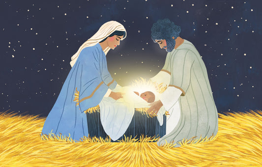 NSX804-Roger La B-8 Pk-Nativity-Xmas Card Pack-