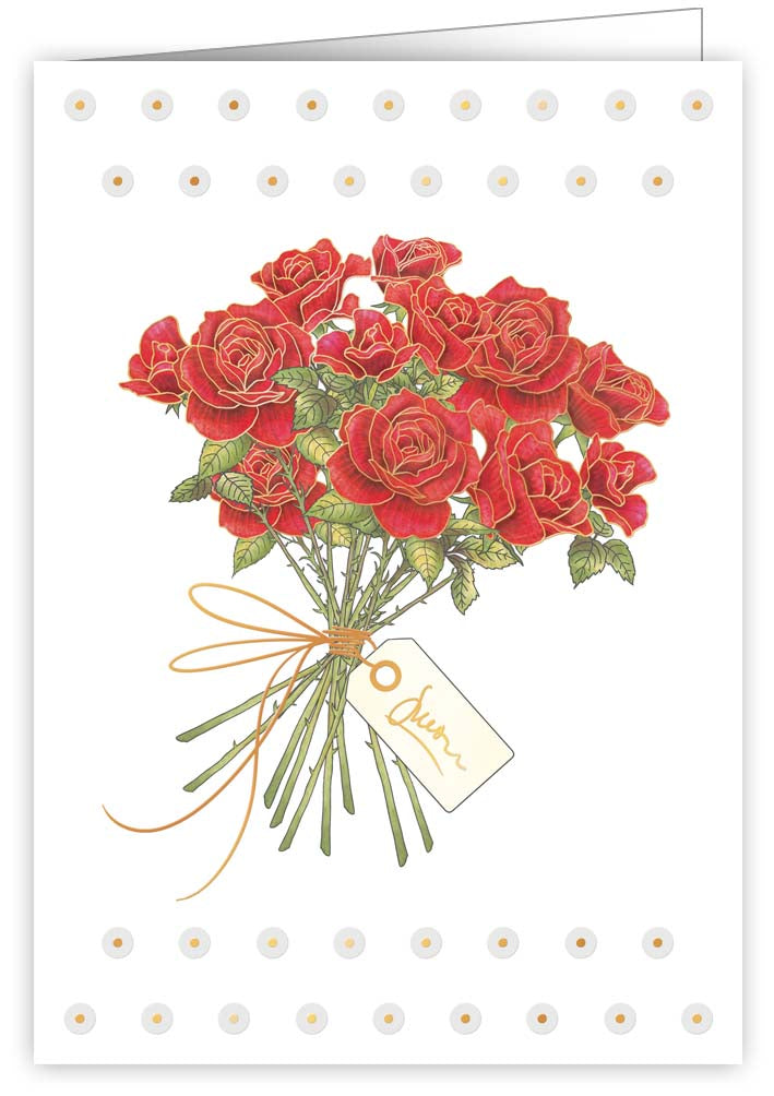 4588-Quire-Bouquet Of Roses-Card-Mac Classic