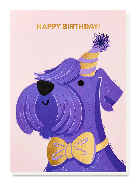 WOOF003-Stormy Knight-Schnauzer-Card-Woof