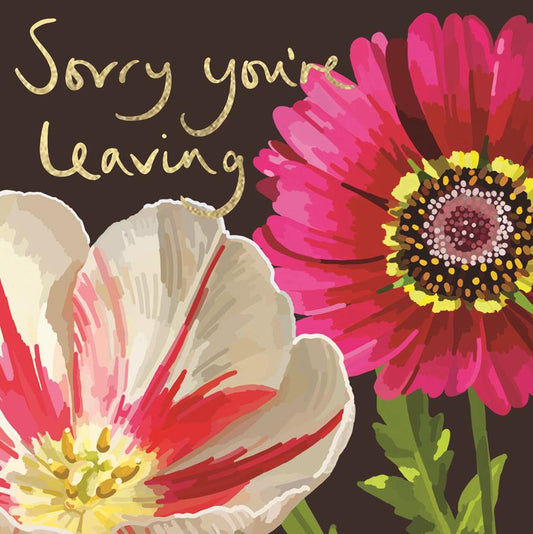 BG080-Sarah Kelleher-Sorry Youre Leaving-Card-Botanical Golds