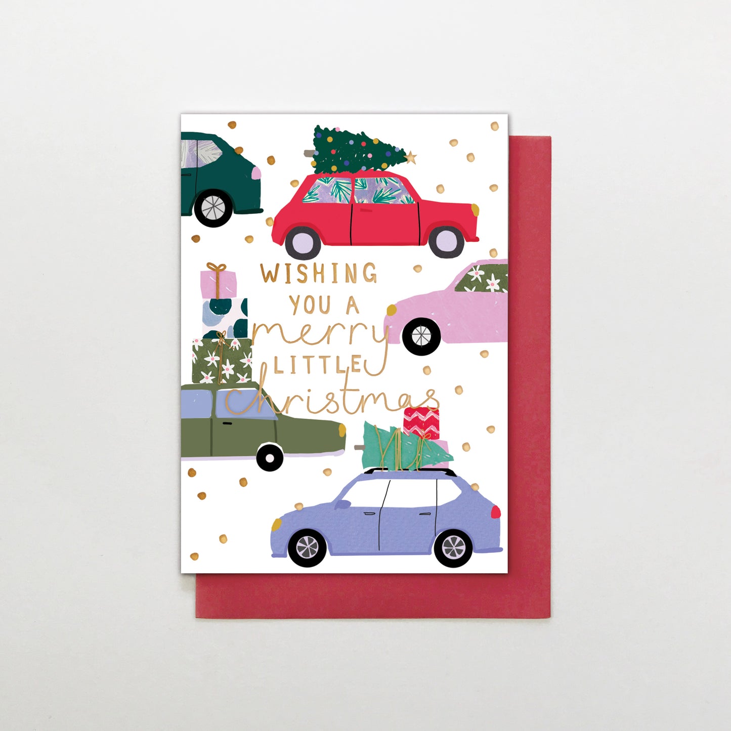 SH014-Stop The Clock-Christmas Cars-Xmas Card-