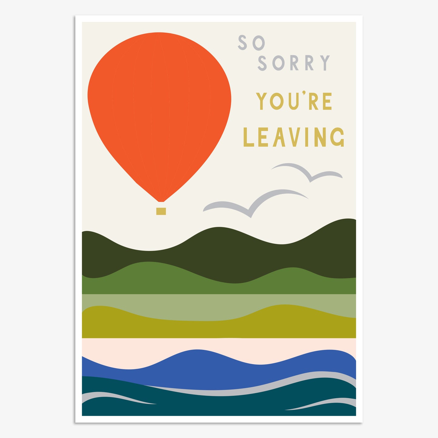 PV024-Think of Me-So Sorry You'Re Leaving-Card-Pura Vida