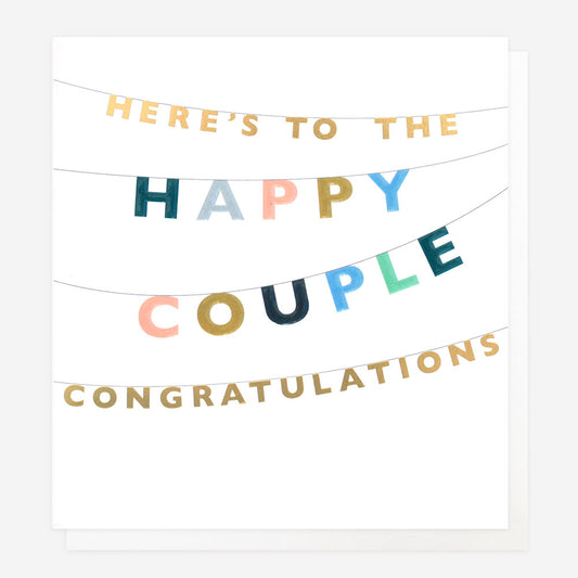 WOL005-Caroline G-Happy Couple Congratulations-Card-Words Of Love