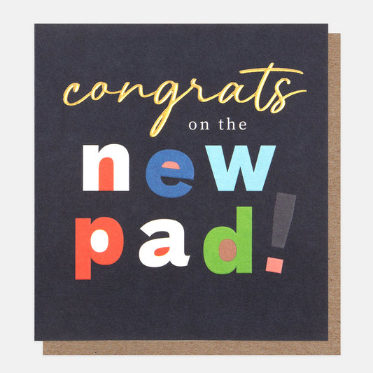 CER012-Caroline G-Congrats On The New Pad!-Card-Cheers