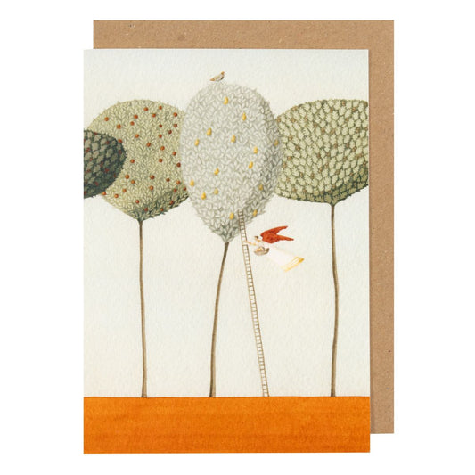 GC086-Laura Stoddart-Pear Tree-Xmas Card-Greeting Cards