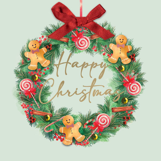 XLSB107S-Second Nature-Happy Christmas-Xmas Card-Sparkle