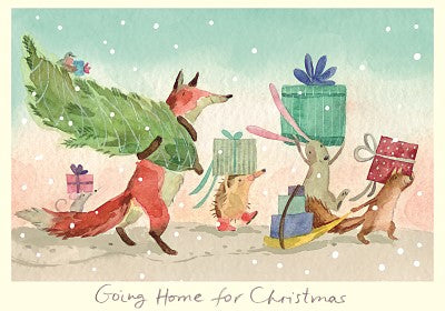 XD019-Two Bad Mice-Going Home For Xmas-Xmas Card-