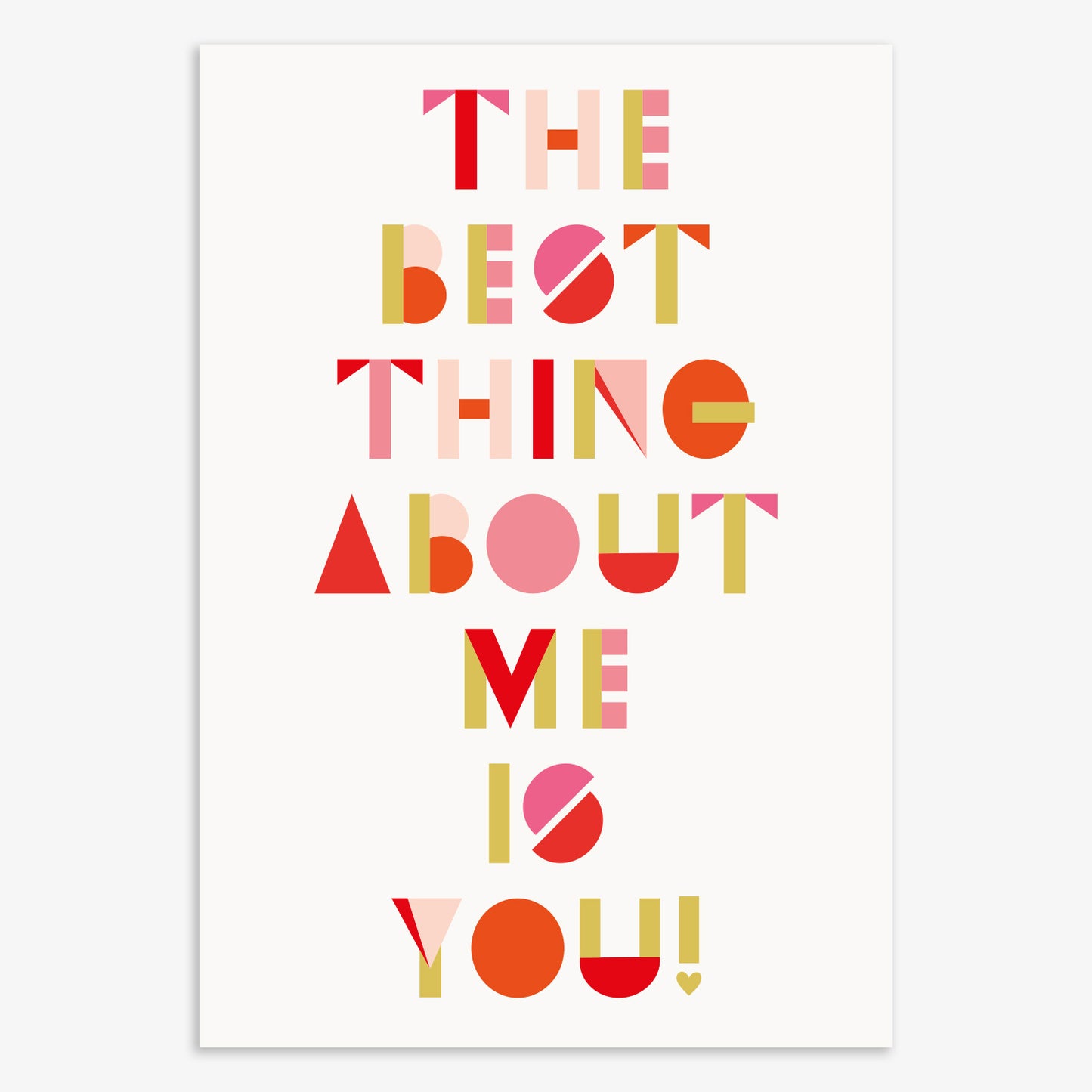 VLD024-Think of Me-Best Thing About Me Is You !-Card-Valentine'S