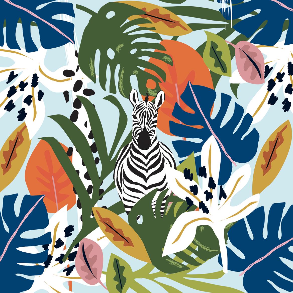 VIBE-Easy Life-Tropical Vibe-Napkin-20 Pk 3 Ply