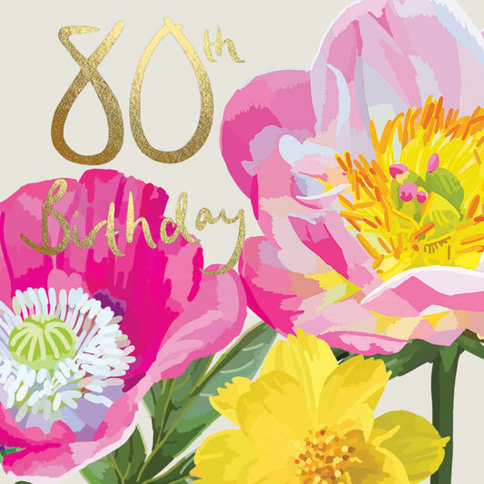 SF038-Sarah Kelleher-80Th Pinks-Card-Summer Florals