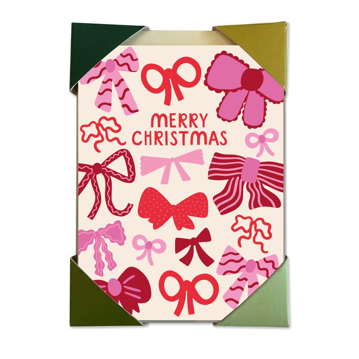 PCK034-Raspberry Blossom-Xmas Card Pack-Mini Card Pack Of 6 X 2 Designs