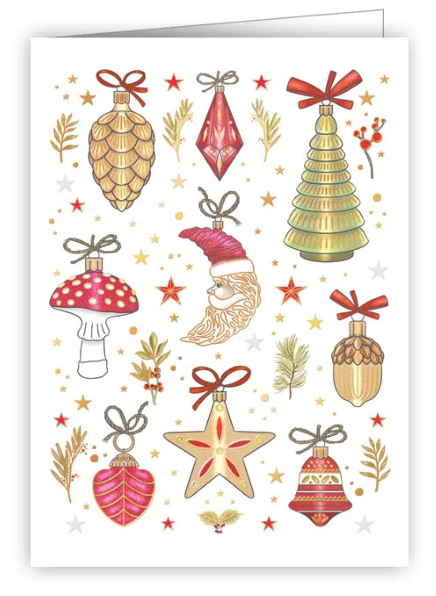 6992-Quire-Christmas Ornaments-Xmas Mini Card-Mac Classic