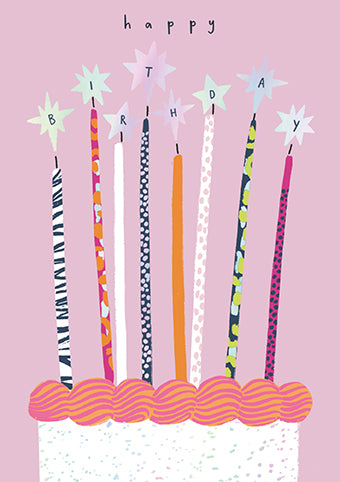 ELH01K-Meraki-Birthday Candles-Card-Limoncello