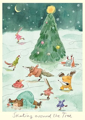 XD020-Two Bad Mice-Skating Around The Fir-Xmas Card-