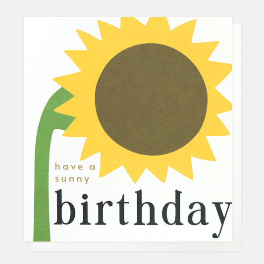 FWP006-Caroline G-Have A Sunny Birthday Sunflower-Card-Flower Power