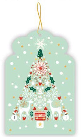 841-Quire-Christmas Tree Out Of Icons-Xmas Gift Tags-5 Pk