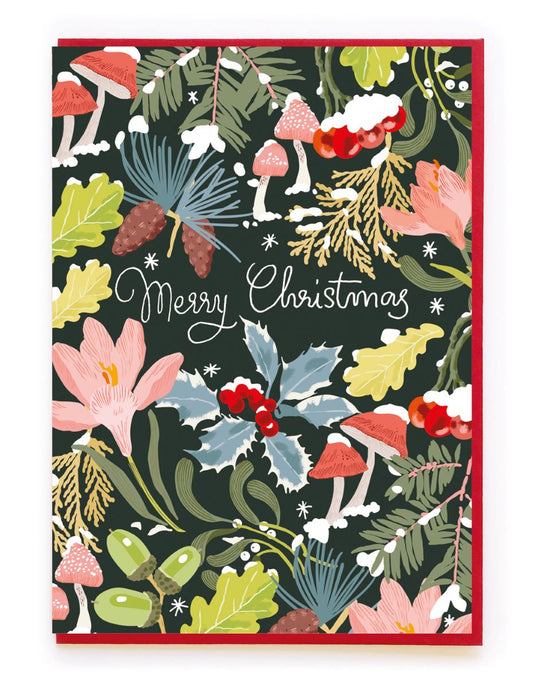 BP039-Noi-Winter Floral-Xmas Card-Christmas Cards