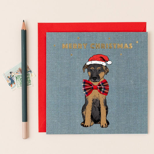 TW028-Apple & Clover-Merry Christmas-Xmas Card-Bow Collections