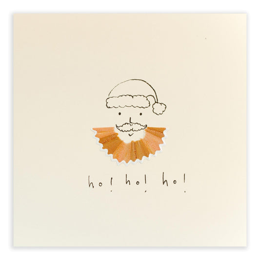 (064)PSC-BEA-Ruth Jackson-Christmas Beard-Xmas Card-Pencil Shavings