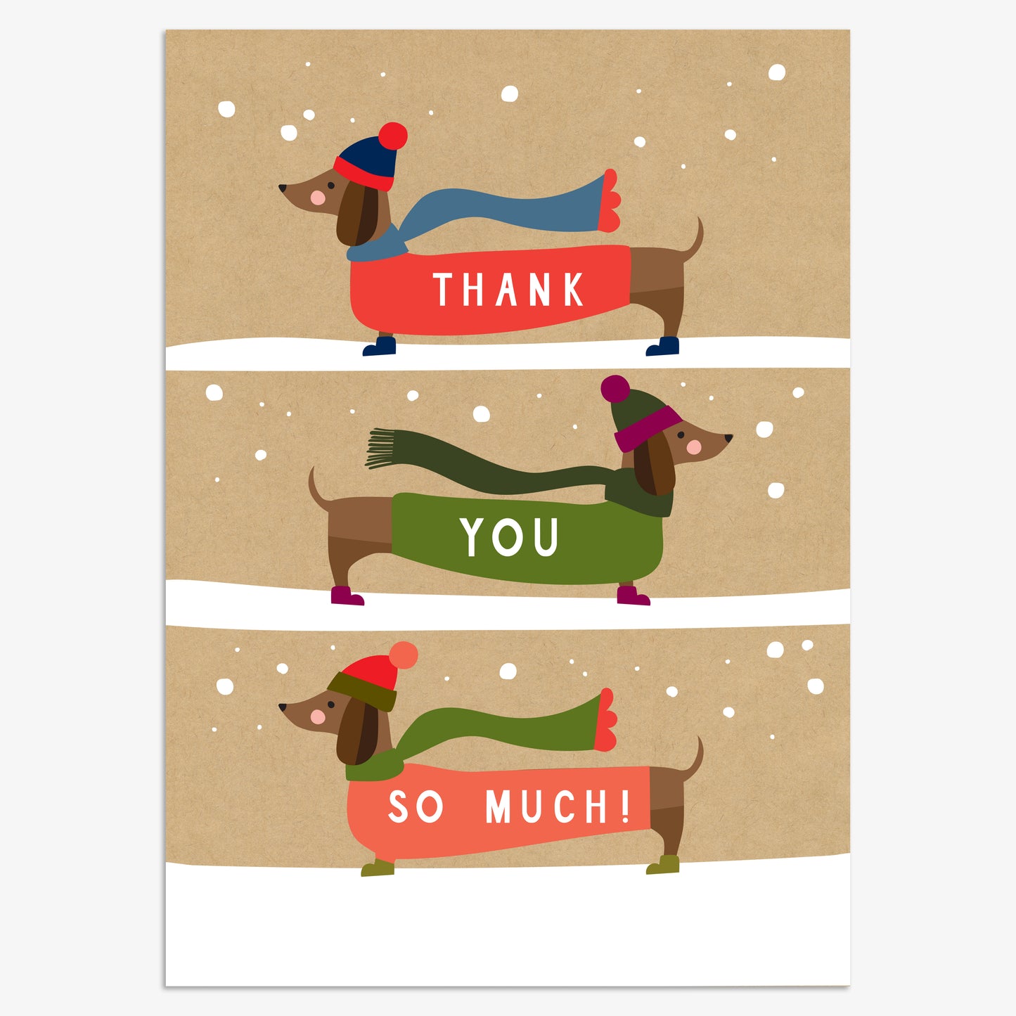 CPX137-Think of Me-Thank You So Much 8Pck-Xmas Card Pack-Christmas Thank You Packs