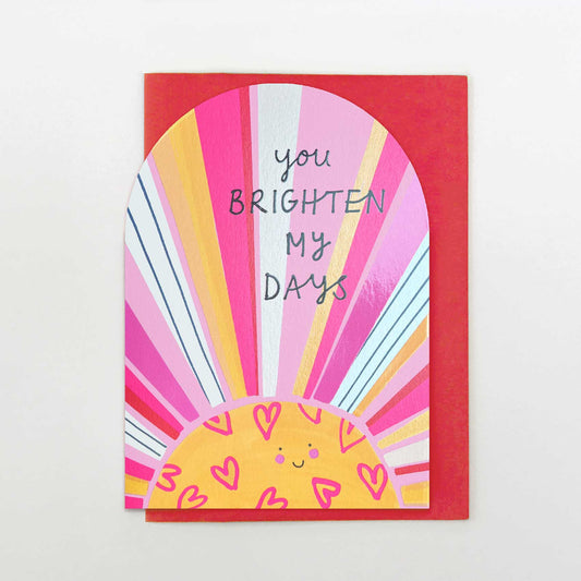 BA009-Stop The Clock-Sunshine You Brighten My Days-Card-Moon & Back