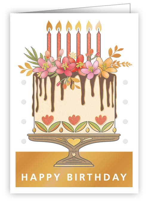 6915-Quire-Birthday Cake With Candles-Gift Tags-