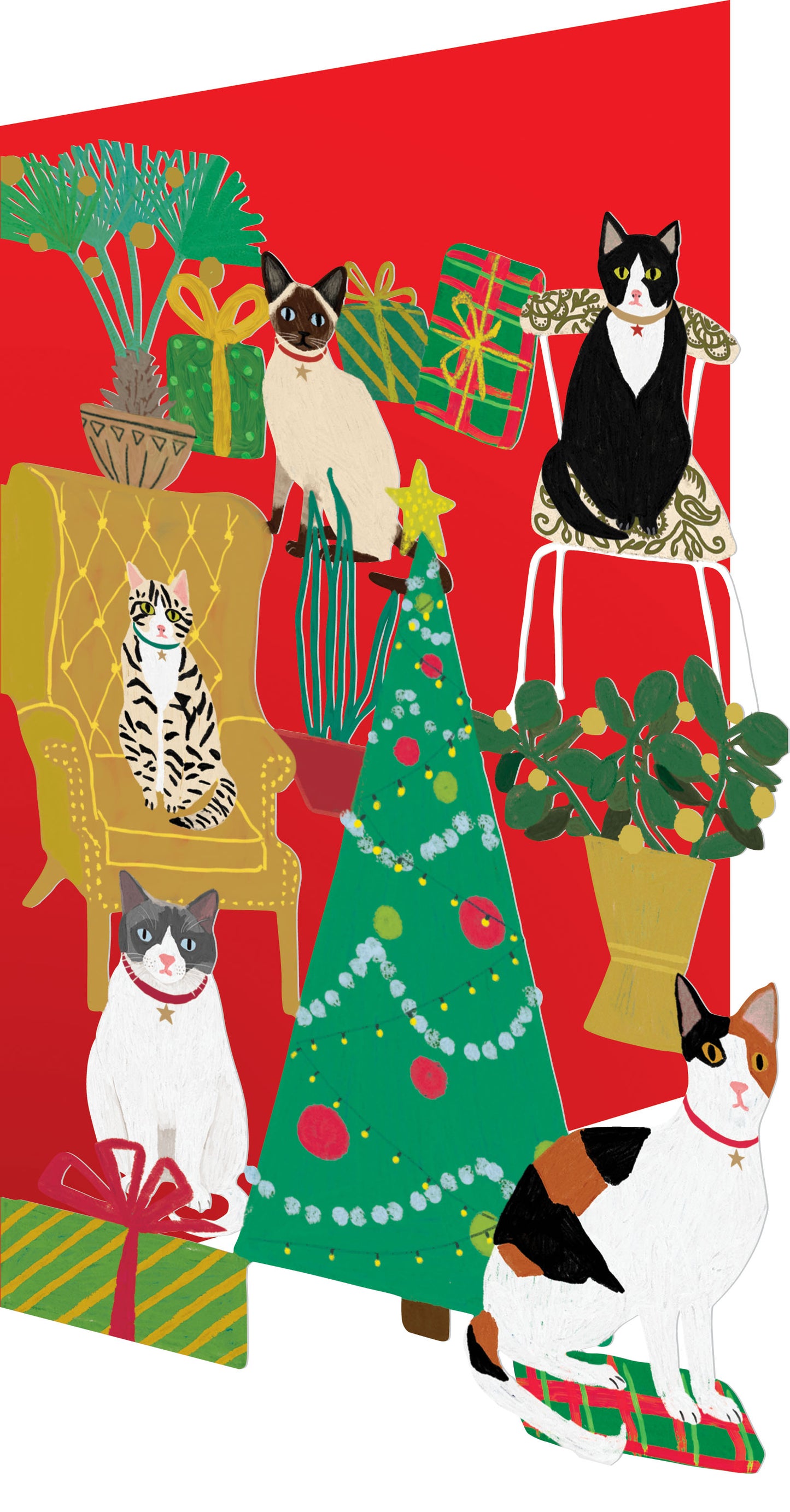 GCX1050-Roger La B-Pretty Paws-Laser-Xmas Card-