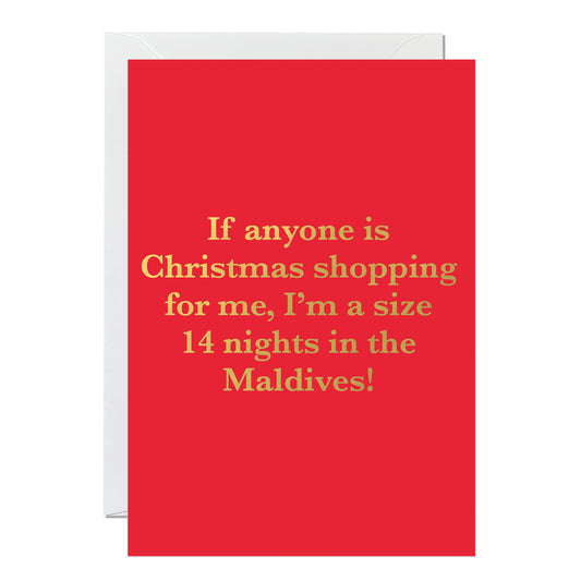 C357-Ricicle Cards-Maldives-Xmas Card-Christmas Humour