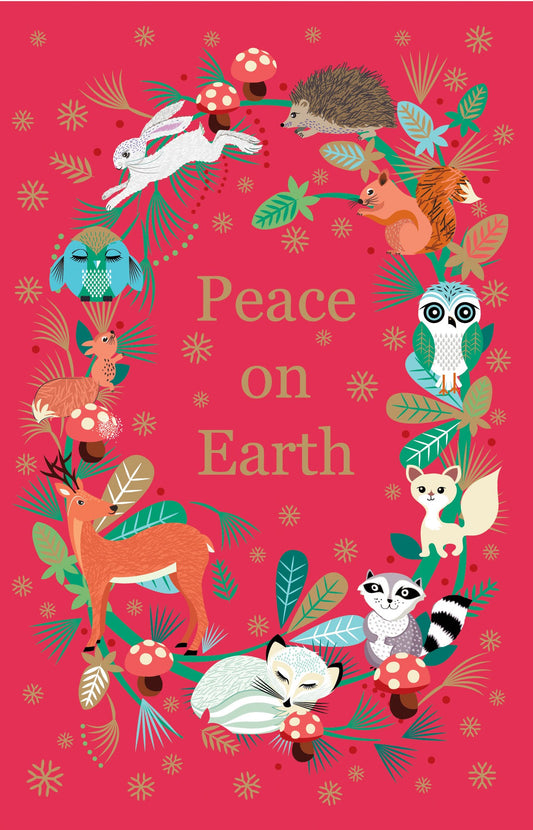 NSX810-Roger La B-Peace on Earth-8 Kraft Pack-Xmas Card Pack