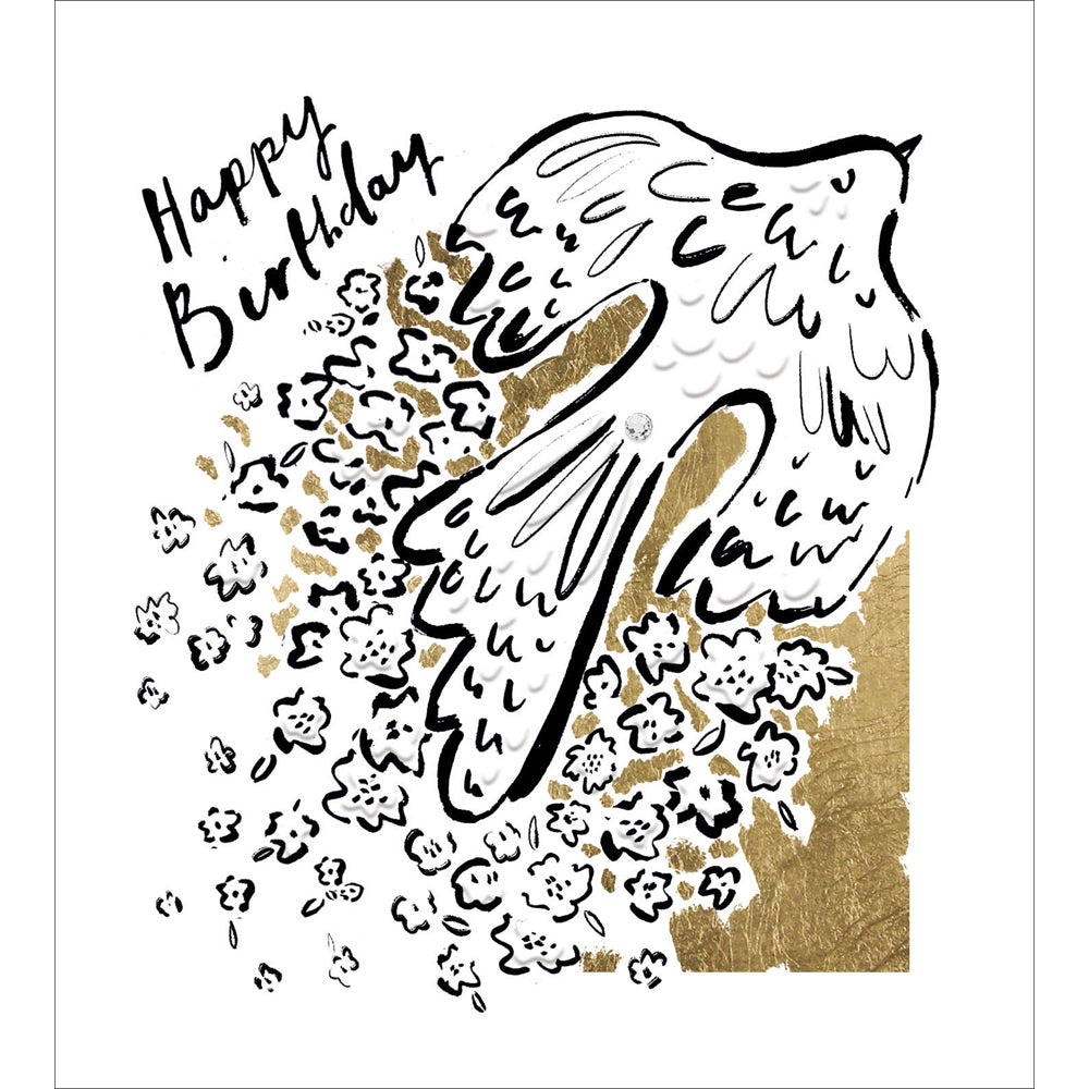 614453-The Proper Mail Company-B Birthday Birds-Card-Filagree