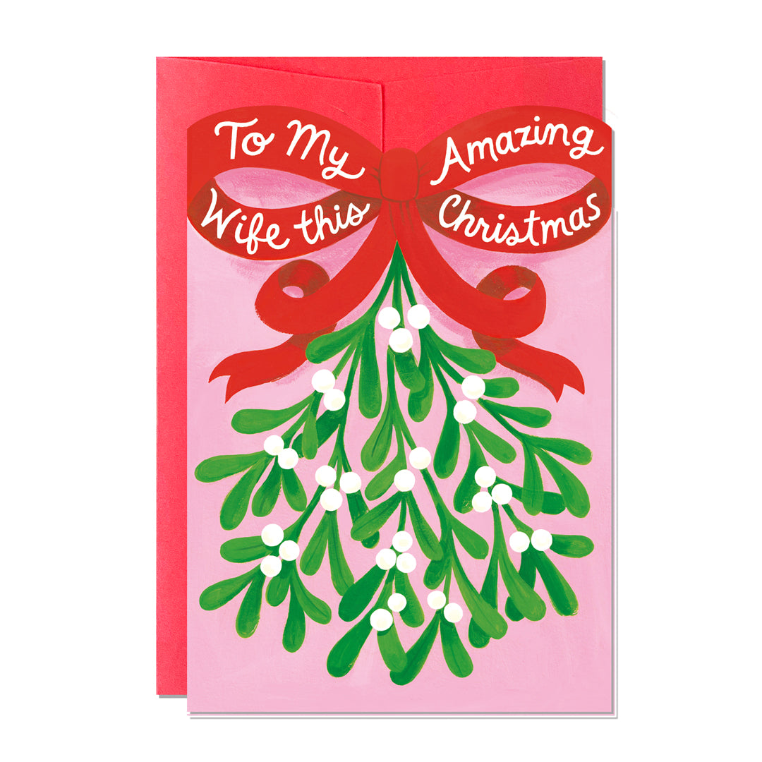 C306-Ricicle Cards-Amazing Wife Christmas-Xmas Card-Jacqui Lee