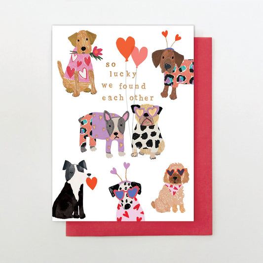 YM007-Stop The Clock-So Lucky We Found Each Other Vday-Card-You & Me