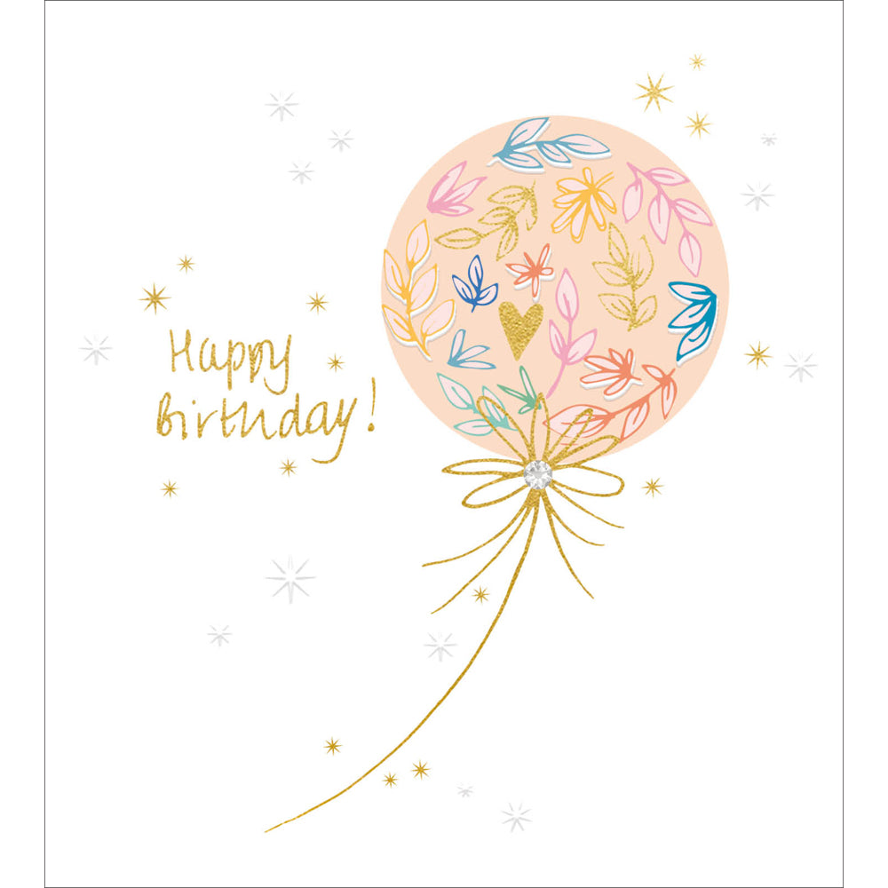 509971-The Proper Mail Company-B Floral Balloon-Card-Margaux