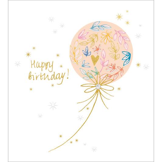 509971-The Proper Mail Company-B Floral Balloon-Card-Margaux