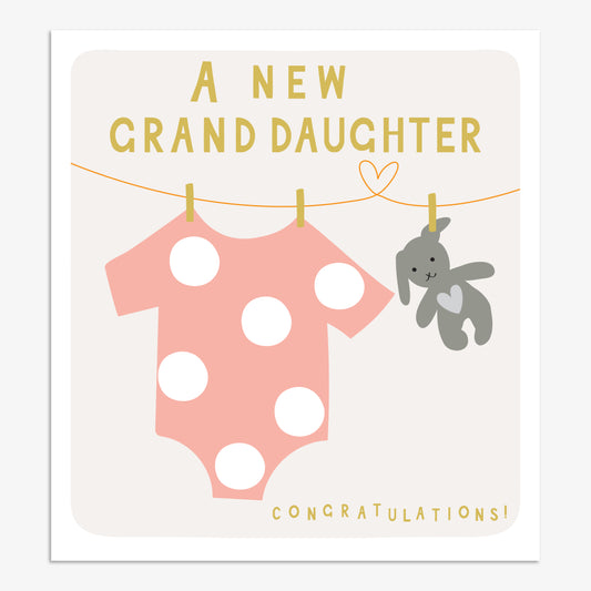 FIZ117-Think of Me-A New Grand Daughter-Card-Fizz