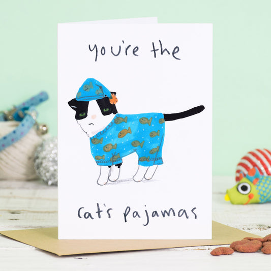 0675-Jo Clark Design-You'Re The Cats Pyjamas-Card-