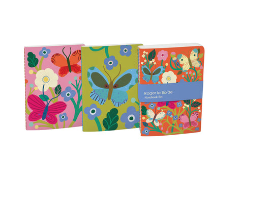 A6E079S-Roger La B-Butterfly Garden A6 Exercise Books Set-Notebook-Butterfly Garden