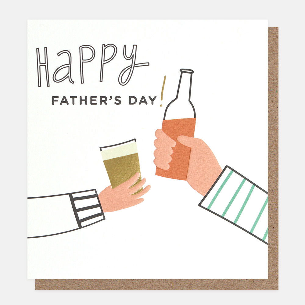 HUP022-Caroline G-Happy Father'S Day Drinks-Card-