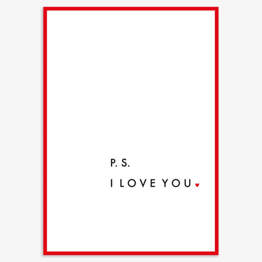 VLD030-Think of Me-Ps I Love You-Card-Vday