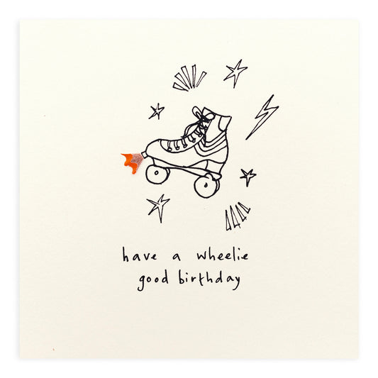 (218)PSC-BRS-Ruth Jackson-Birthday Roller Skate-Card-