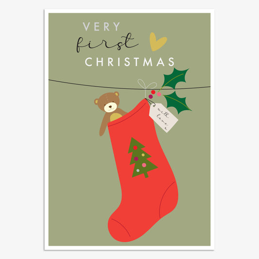 WDX020-Think of Me-Very First Christmas-Xmas Card-Wonder