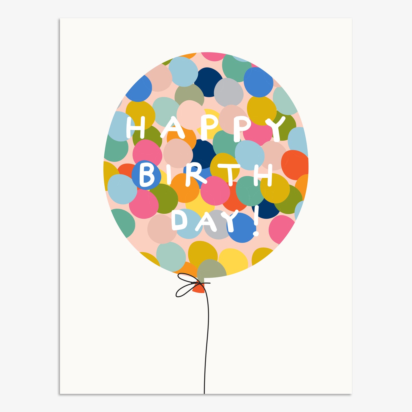 BP037-Think of Me-Happy Birthday Balloon-Card-Boop