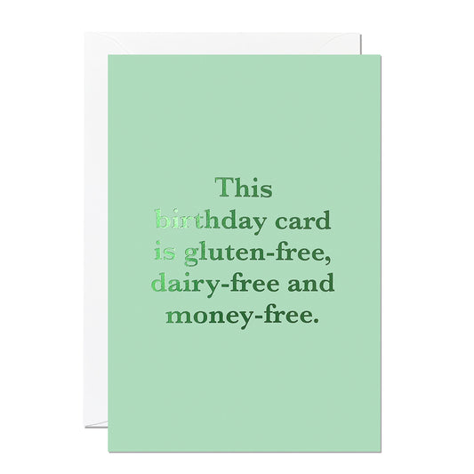 C171-Ricicle Cards-Money Free Birthday-Card-