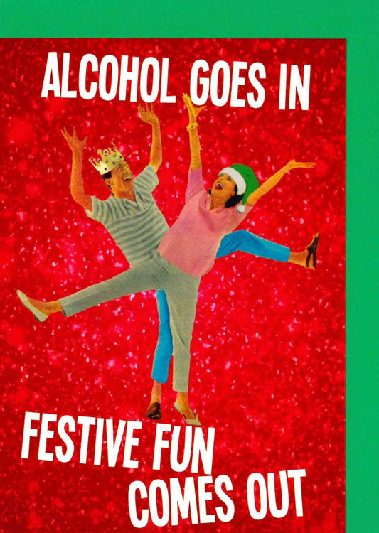 XKMK ALCOHOL-Kiss Me Kwik-Alcohol-Xmas Card-