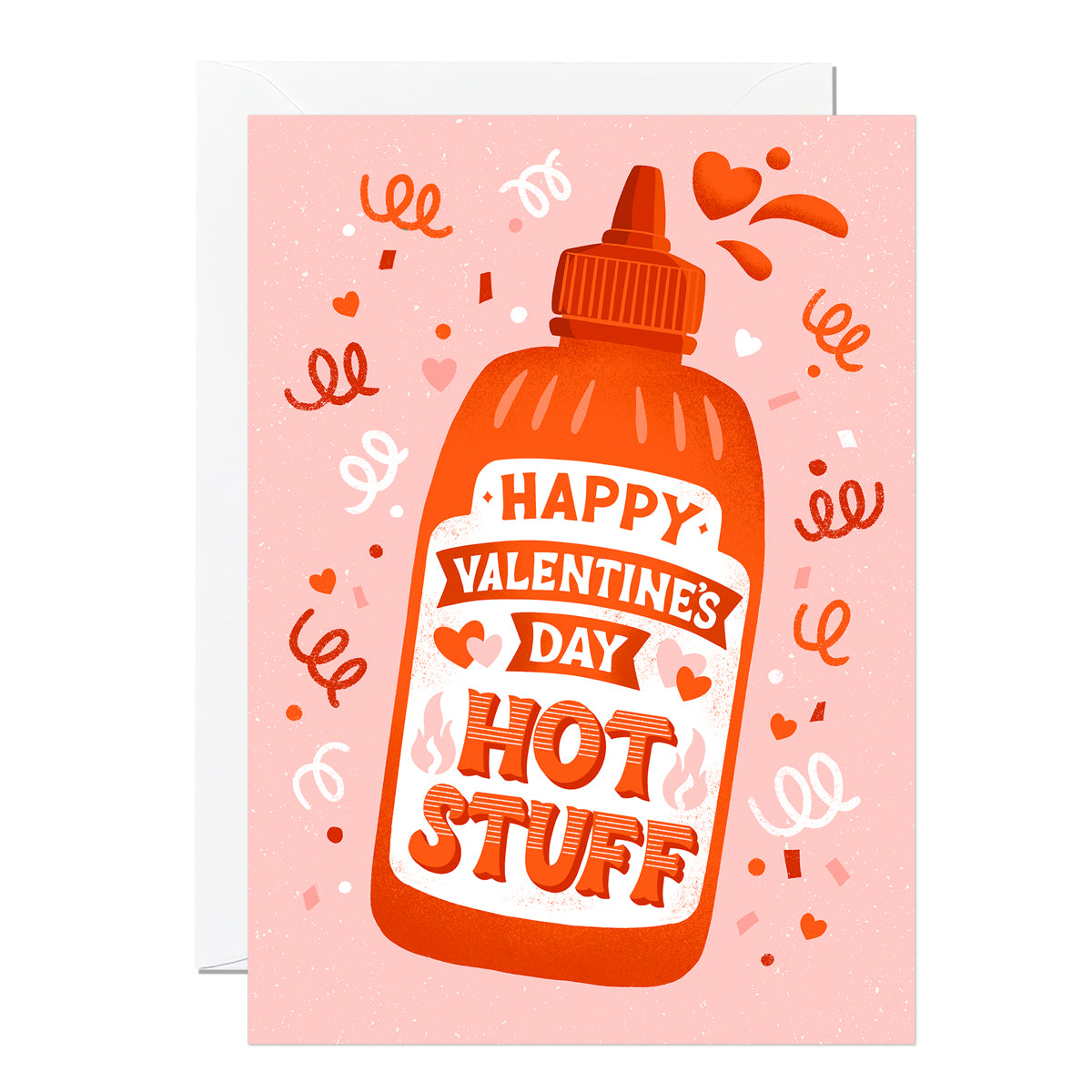 C332-Ricicle Cards-Happy Valentine'S Day Hot Stuff-Card-