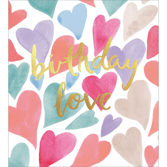 468117-The Proper Mail Company-P - Birthday Love-Card-Polka