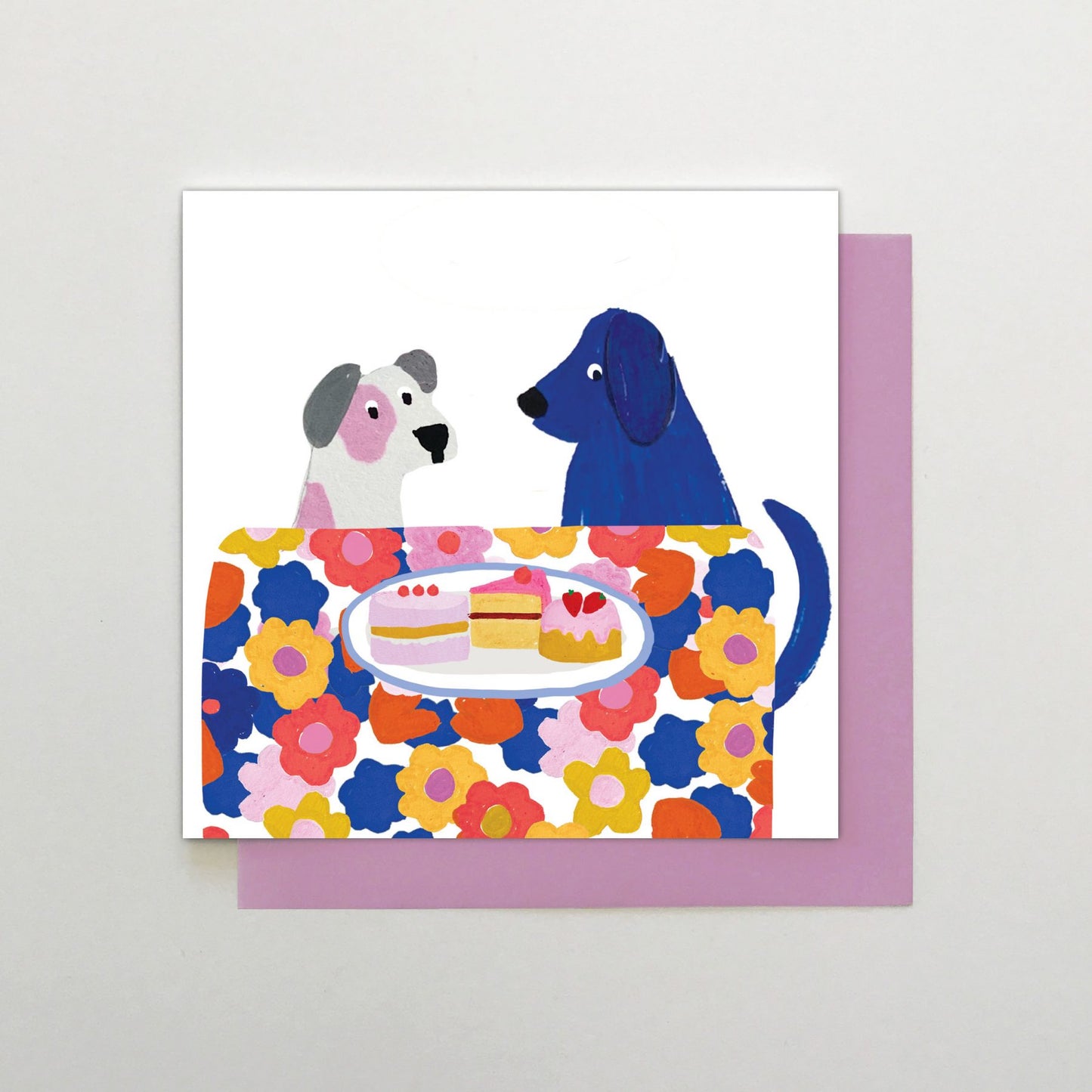 AC004-Stop The Clock-Dogs And Cake-Card-Art Card